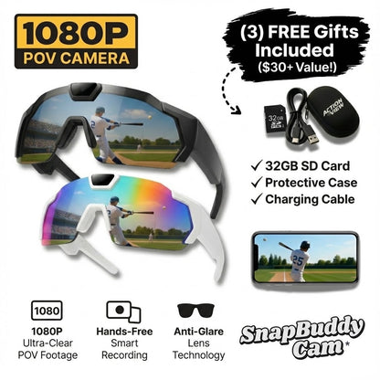 SnapBuddyCam® POV Glasses